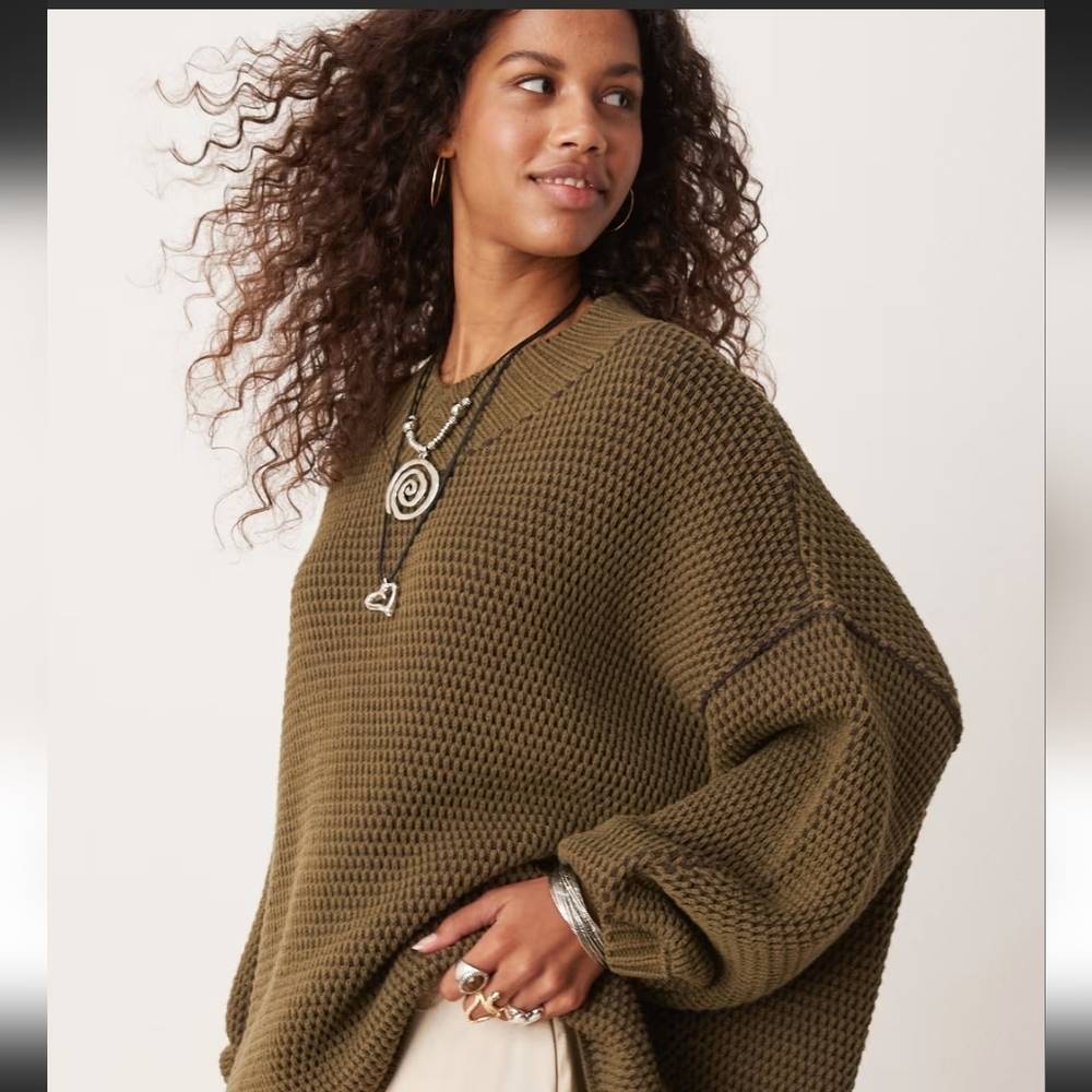 NWOT FREE PEOPLE MOVEMENT MAISIE PULLOVER SWEATER ,SZ:SMALL